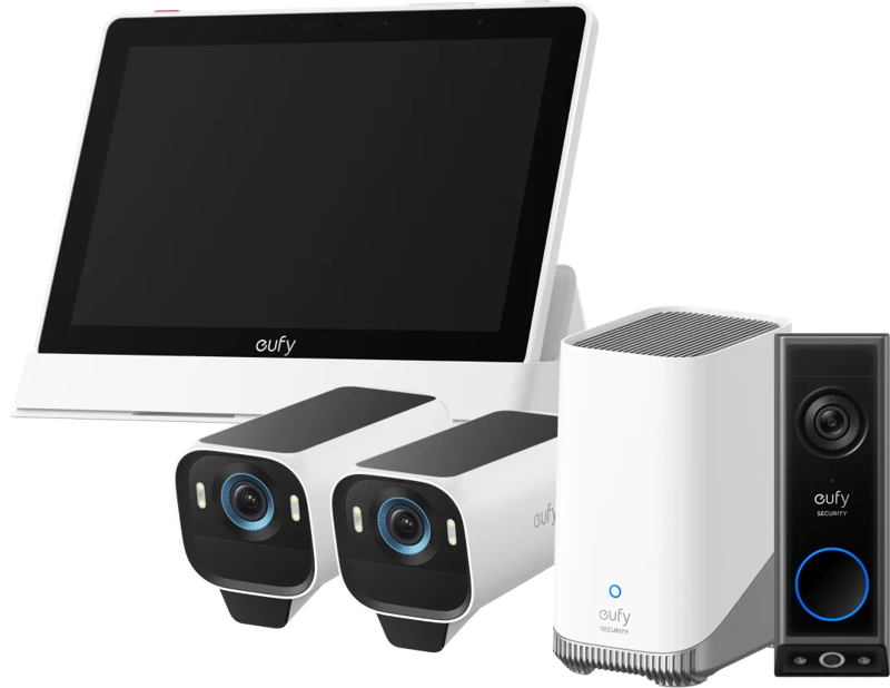Eufy Cam S3 Pro Duo Pack + HomeBase 3 + Doorbell E340 + Smart Display E10