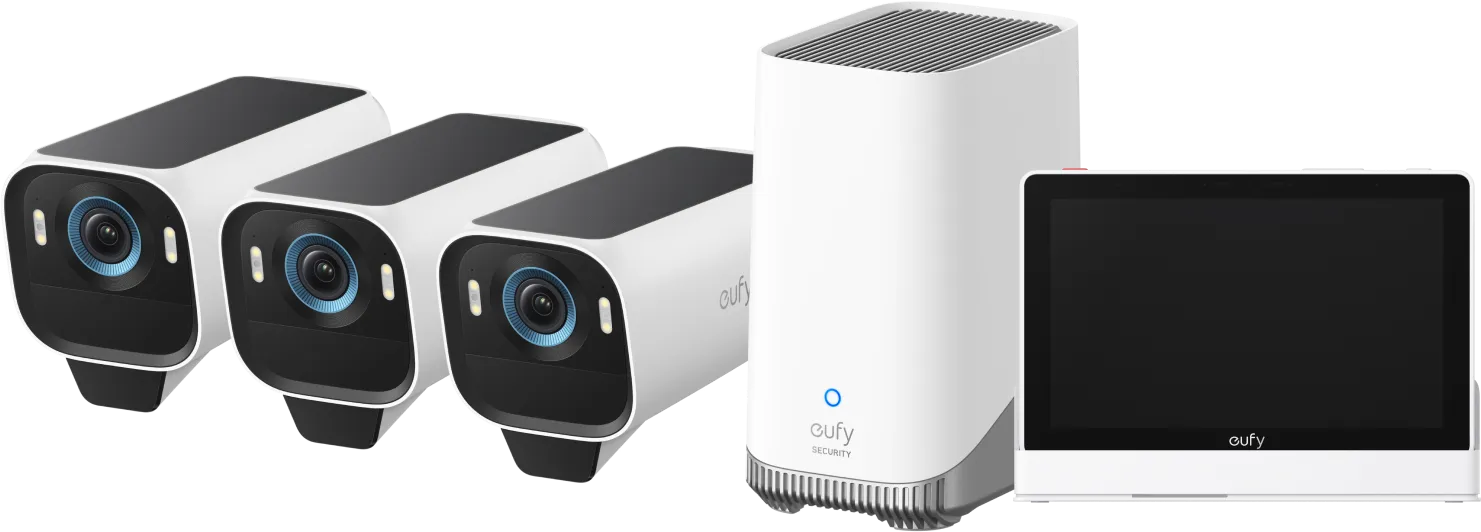 Eufy Cam S3 Pro 3-Pack + Smart Display E10