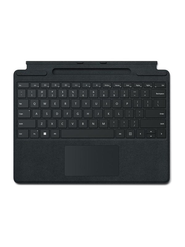 Microsoft Surface Pro Signature Keyboard - keyboard - with accelerometer trackpad Surface Slim Pen 2 storage and charging tray - QWERTY - UK - black Input Device - Toetsenbord - Engels - VK - Zwart