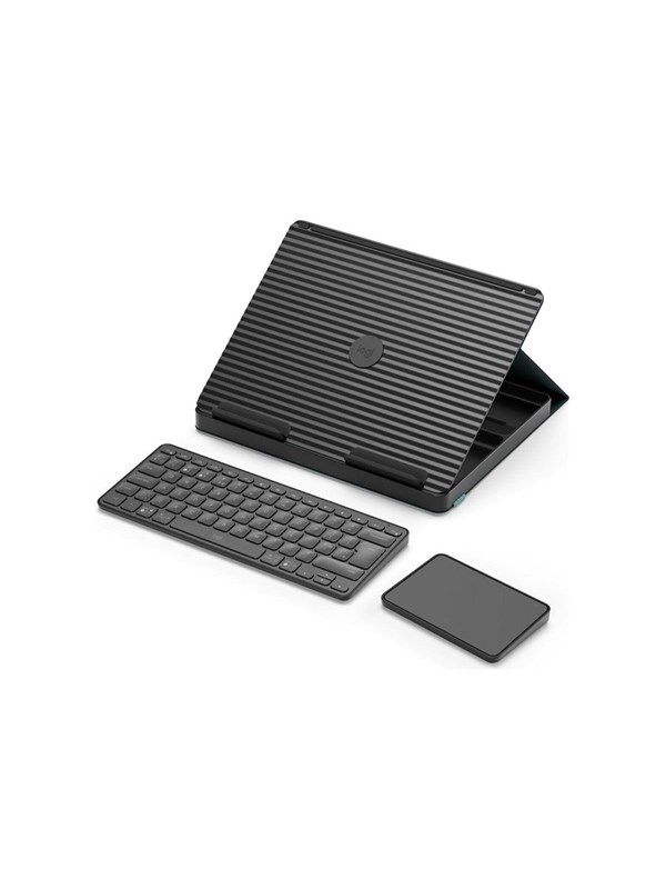 Logitech Casa Pop-Up Desk - Classic Chic (UK) - Keyboard and touchpad set - Engels - VK - Grijs