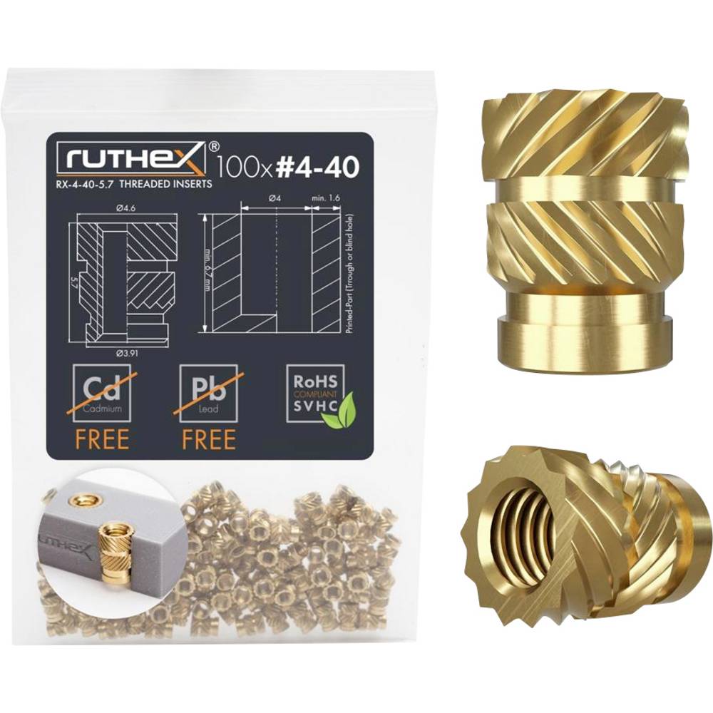 Ruthex Schroefdraadinzet RX-4-40x5.7 GE-4-40x57-001