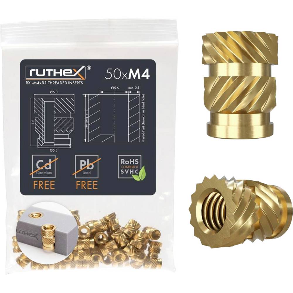 Ruthex Schroefdraadinzet RX- M4x8.1 GE-M4x81-001