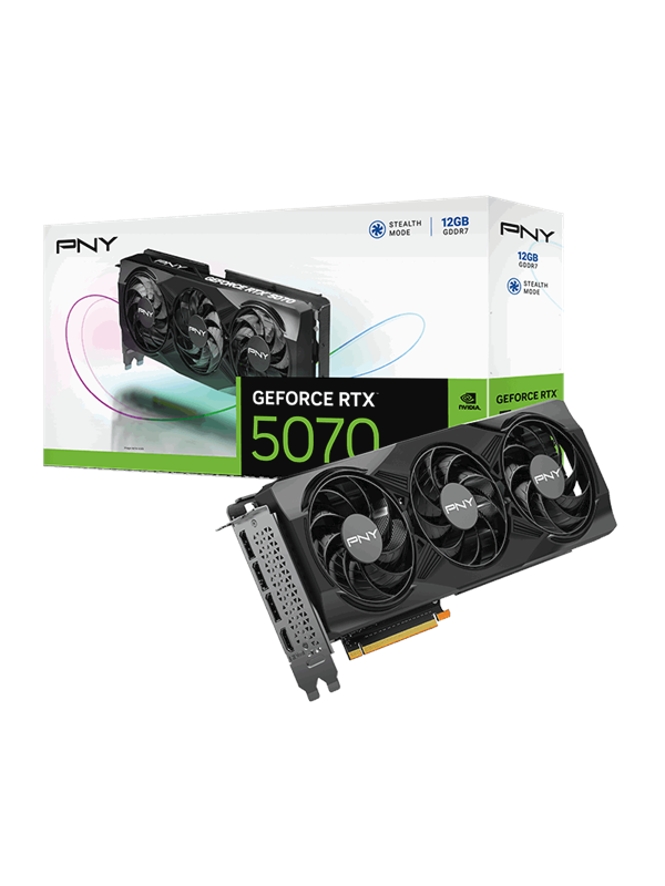 Pny GeForce RTX 5070 Triple Fan - 12GB GDDR7 RAM - Grafische kaarten