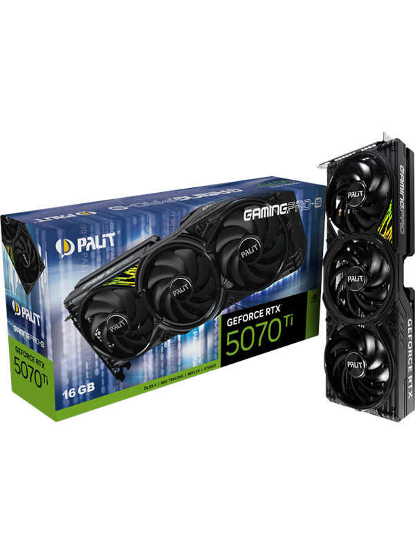 Palit GeForce RTX 5070 Ti GamingPro-S - 16GB GDDR7 RAM - Grafische kaarten