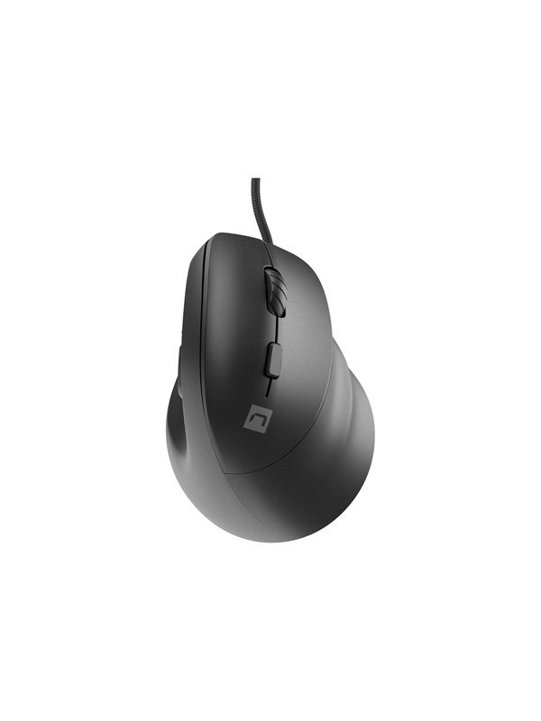 Natec CRAKE 2 PRO - vertical mouse - USB - black - Vertical mouse - Optisch - 6 knoppen - Zwart