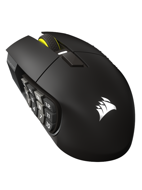 Corsair Scimitar Elite Wireless SE MMO - Gun metal - Gaming muis - Optisch - 16 knoppen - Zwart