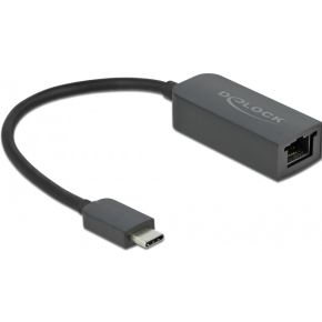 DeLock 66645 Adapter USB Type-C male naar 2,5 Gigabit LAN compact