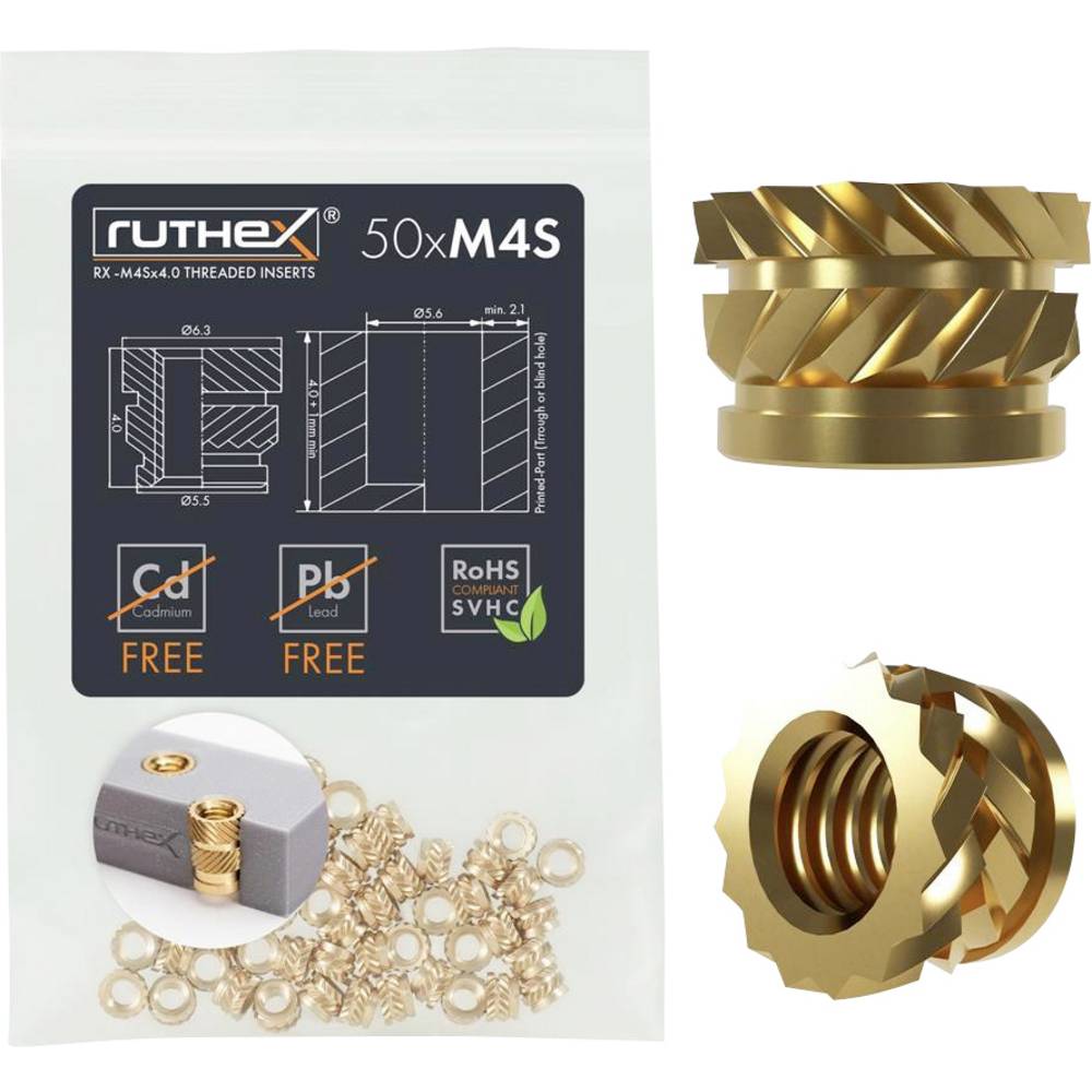Ruthex Schroefdraadinzet RX-M4Sx4.0 GE-M4Sx04-1