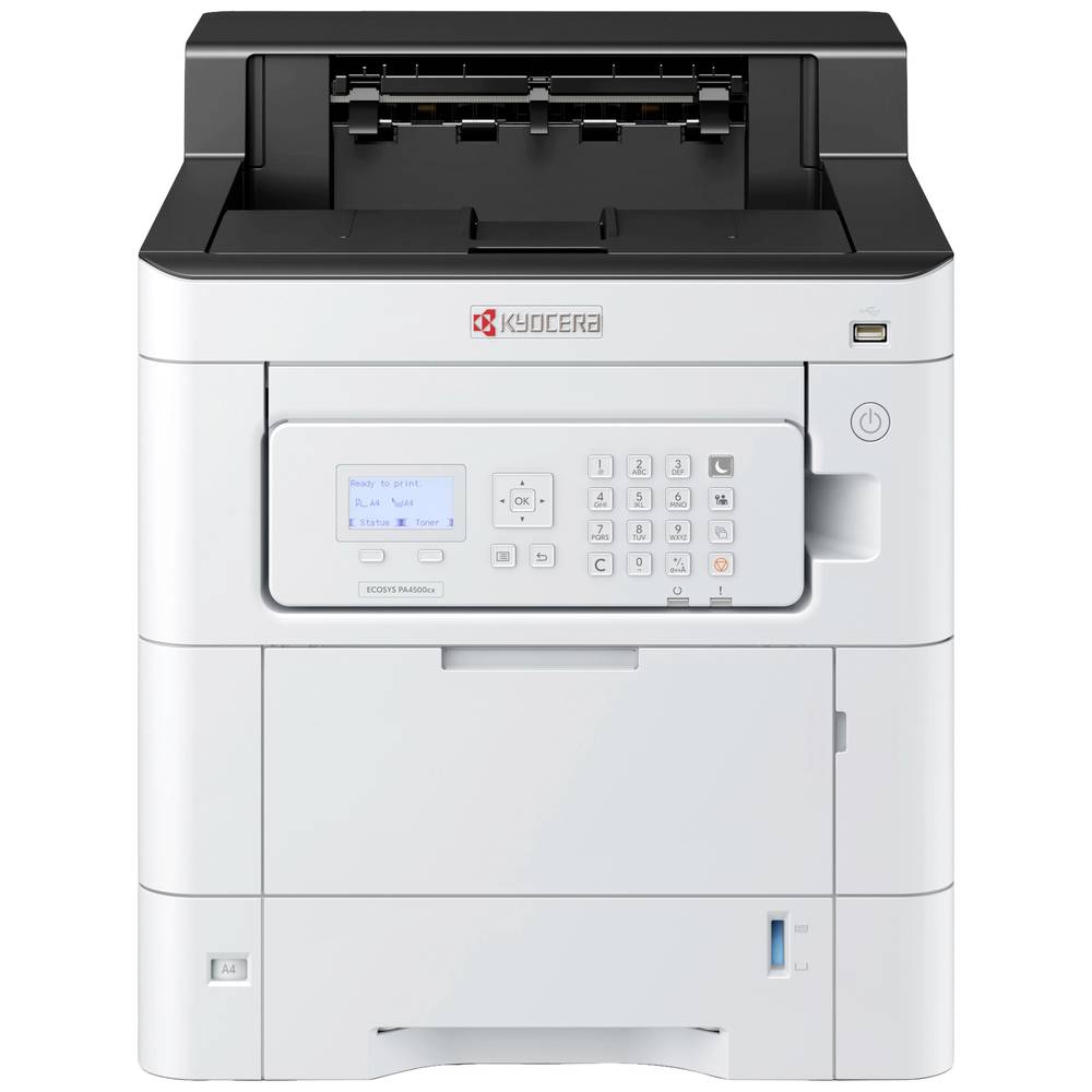 Kyocera ECOSYS PA4500cx Printer Laser, kleur Kleur A4 45 pag./min. 45 pag./min. 1200 x 1200 dpi Duplex, LAN, USB