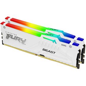 Kingston Technology FURY Beast 64GB 6400MT/s DDR5 CL32 DIMM (Kit van 2) White RGB XMP