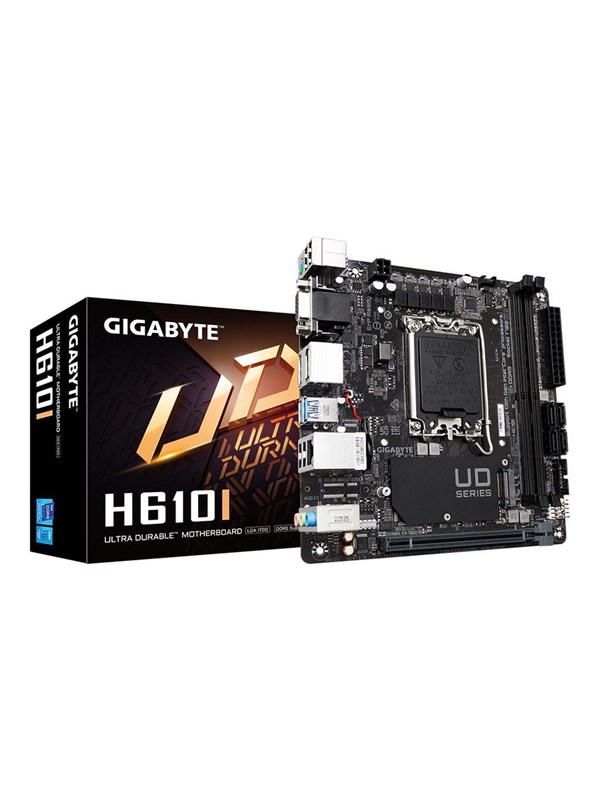 Gigabyte H610I Moederbord - Intel H610 - Intel LGA1700 socket - DDR5 RAM - Mini-ITX