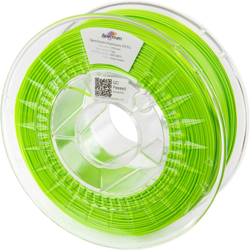 Spectrum Filaments 80131 PET-G Premium Filament PETG Chemisch bestendig, Slagvast 1.75 mm 1000 g Lime Green, Limoengroen, Groen 1 stuk(s)