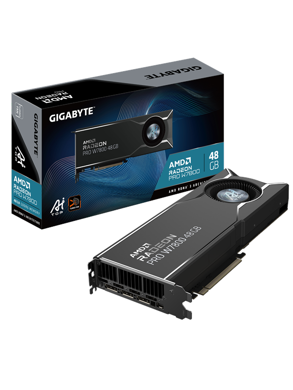 Gigabyte Radeon PRO W7800 AI TOP - 48GB GDDR6 RAM - Grafische kaarten