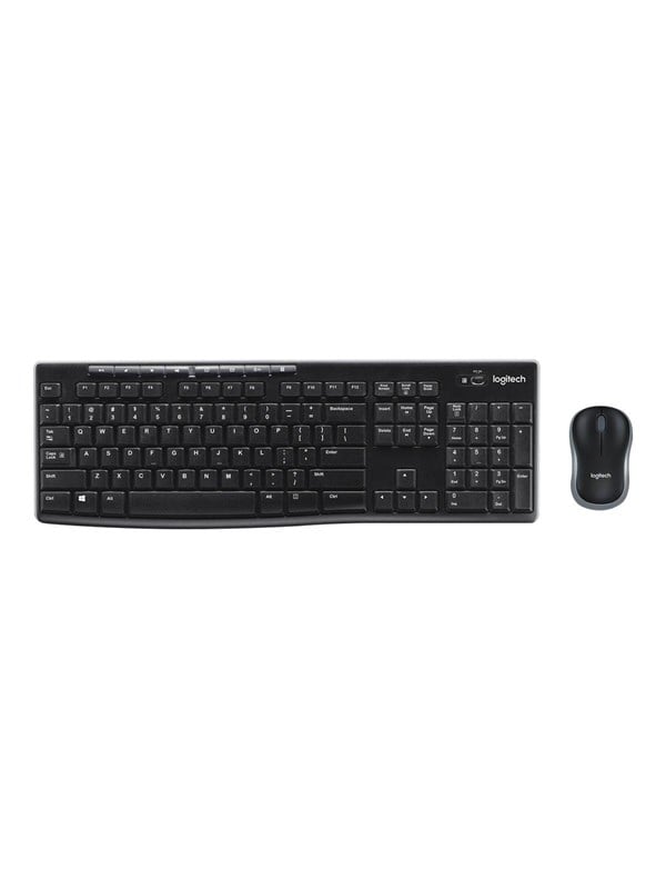Logitech MK270 Wireless Combo - keyboard and mouse set - QWERTZ - Slovenian/Croatian - black - Keyboard and mouse set - Slovenian/Croatian - Zwart