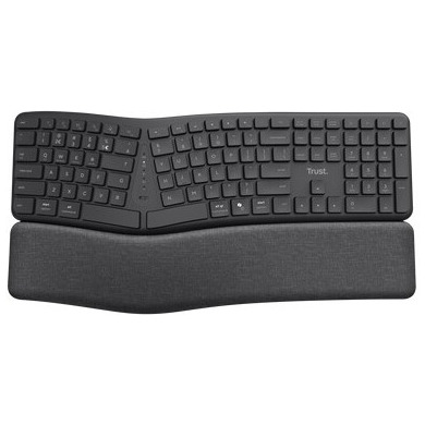 Trust KEYRA ERGO MULTI CONNECT WIRELESS KEYBOARD US Toetsenbord