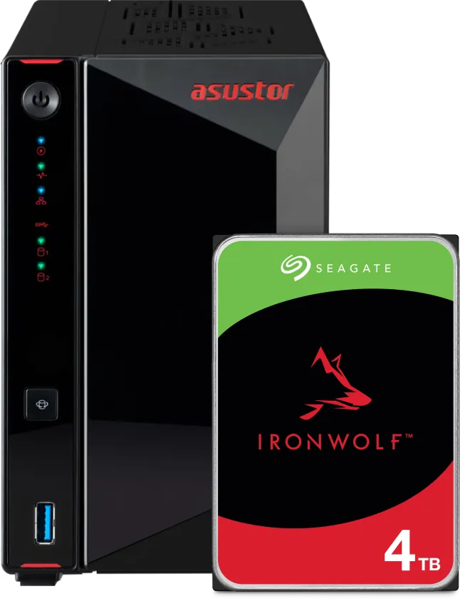 Asustor AS5402T + Seagate Ironwolf 4TB