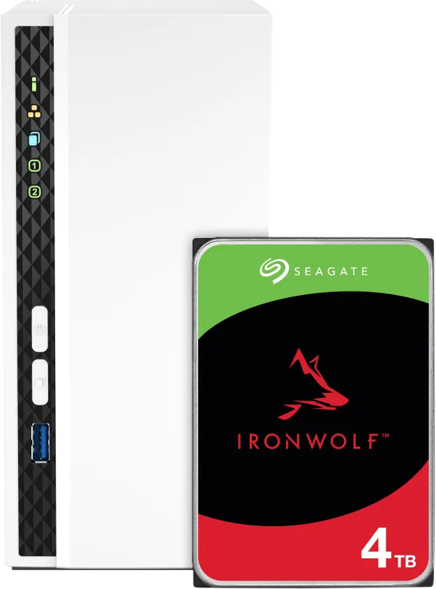 QNAP TS-133, Seagate Ironwolf 4TB