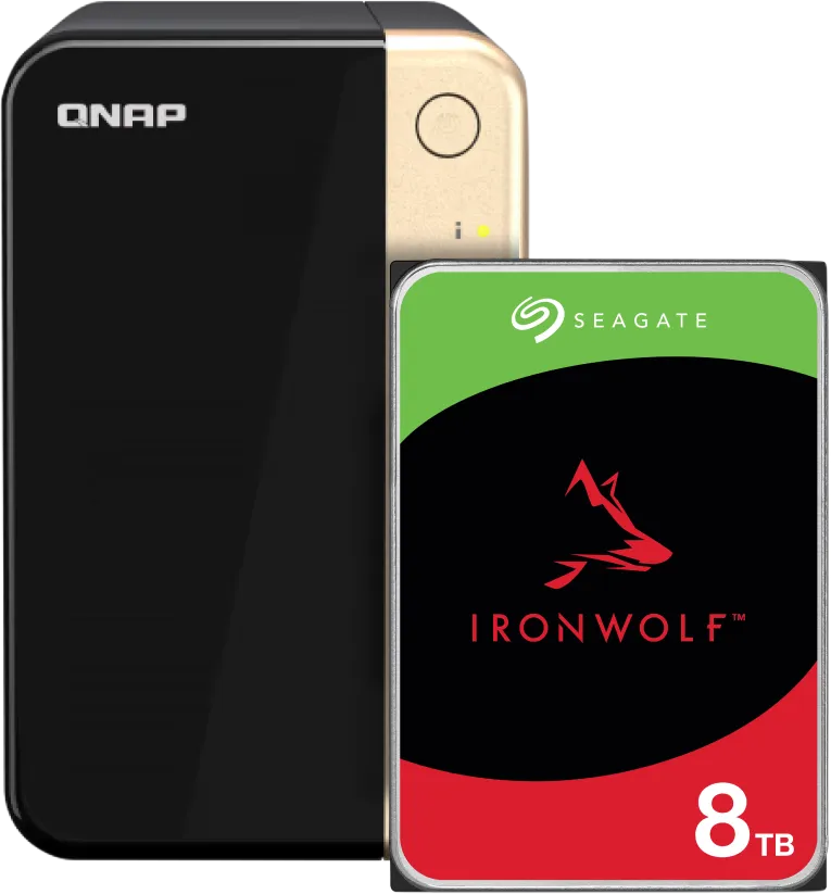 QNAP TS-264-8G, Seagate Ironwolf 8TB
