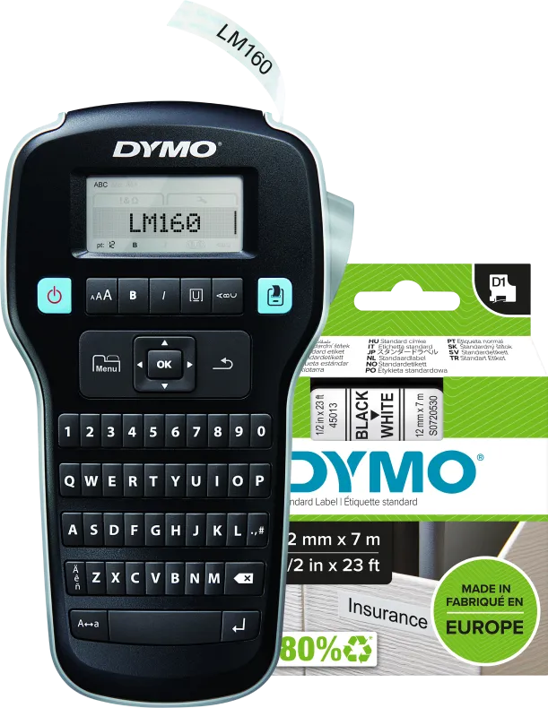 Dymo LabelManager 160 + 1 extra label