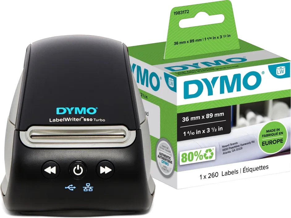 Dymo LabelWriter 550 Turbo + 1 extra label