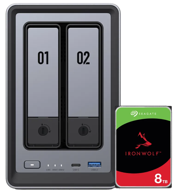 Ugreen NASync DXP2800 + Seagate Ironwolf 8TB