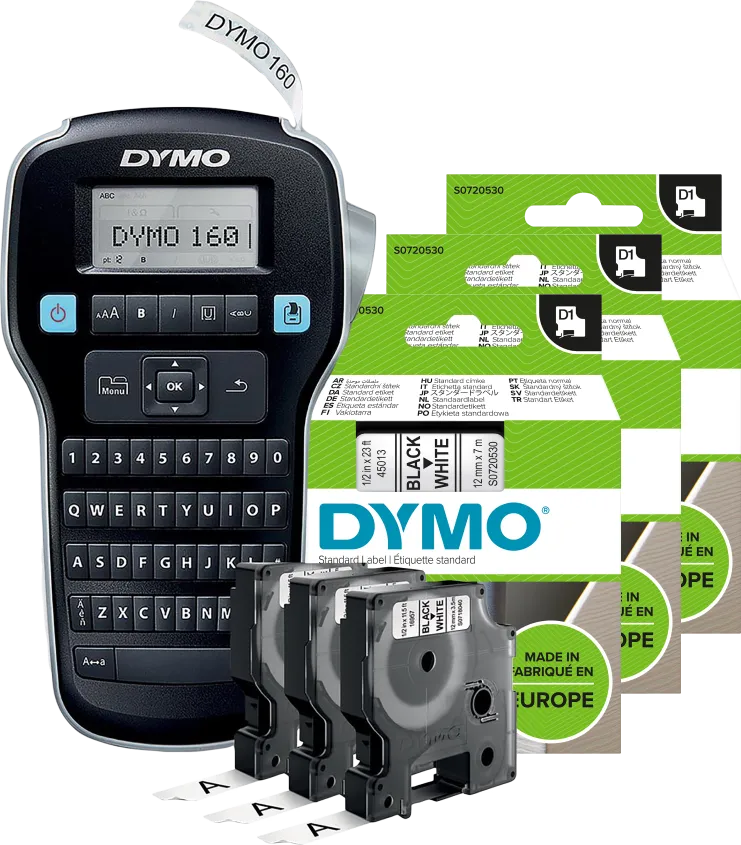 Dymo LabelManager 160 Qwerty Valuepack + 3 extra labels
