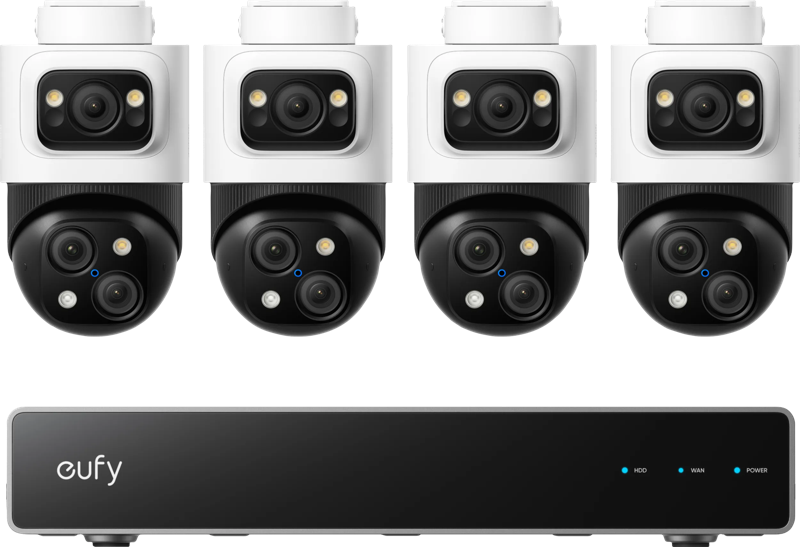 Eufy PoE Security System + NVR + S4 4-Pack