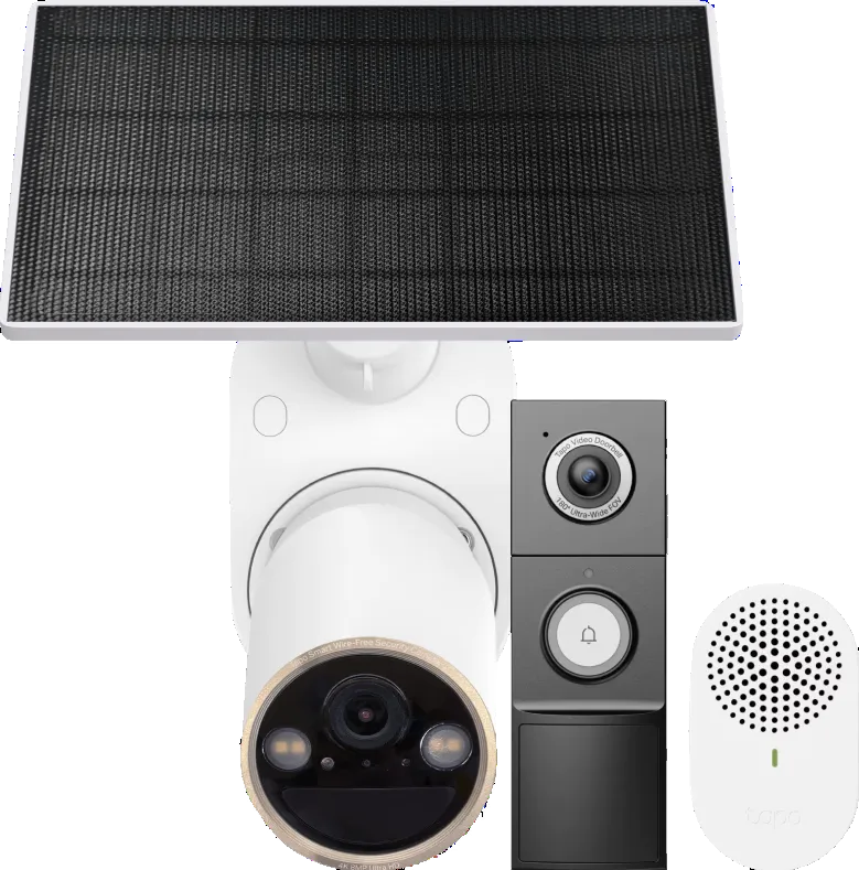 TP-Link Tapo C460 Solar Kit + D235 Smart Battery & Wired Doorbell
