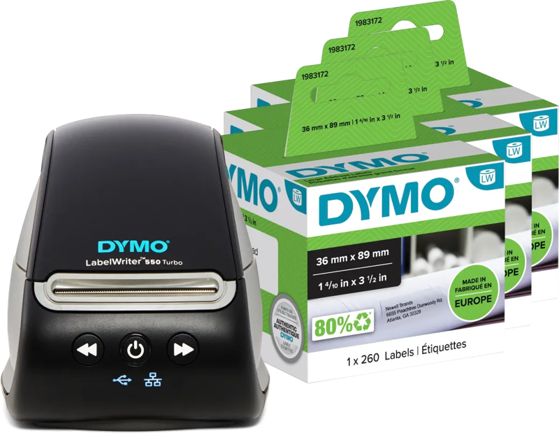 Dymo LabelWriter 550 Turbo + 3 extra labels