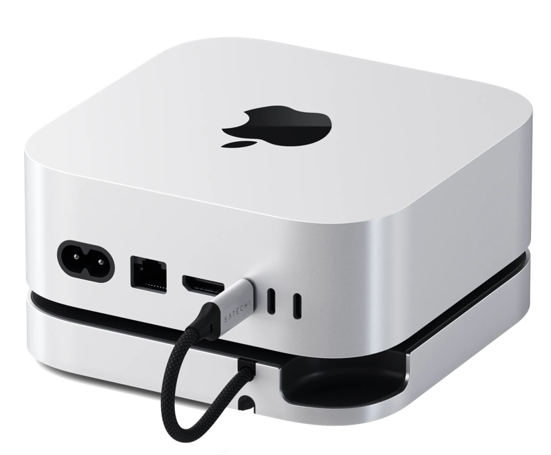 Satechi USB-C Mac Mini M4 Stand & Hub met SSD slot