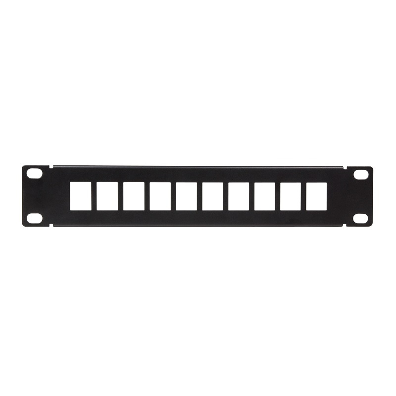 LogiLink 10 inch patch panel | voor 10 Keystone modules | 1U | zwart