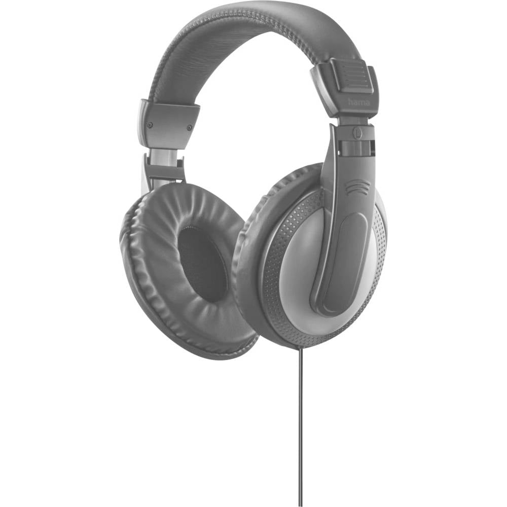 Hama Kopfhörer Shell II, langes Kabel (2m), Schwarz Over Ear koptelefoon Computer Kabel Stereo Zwart