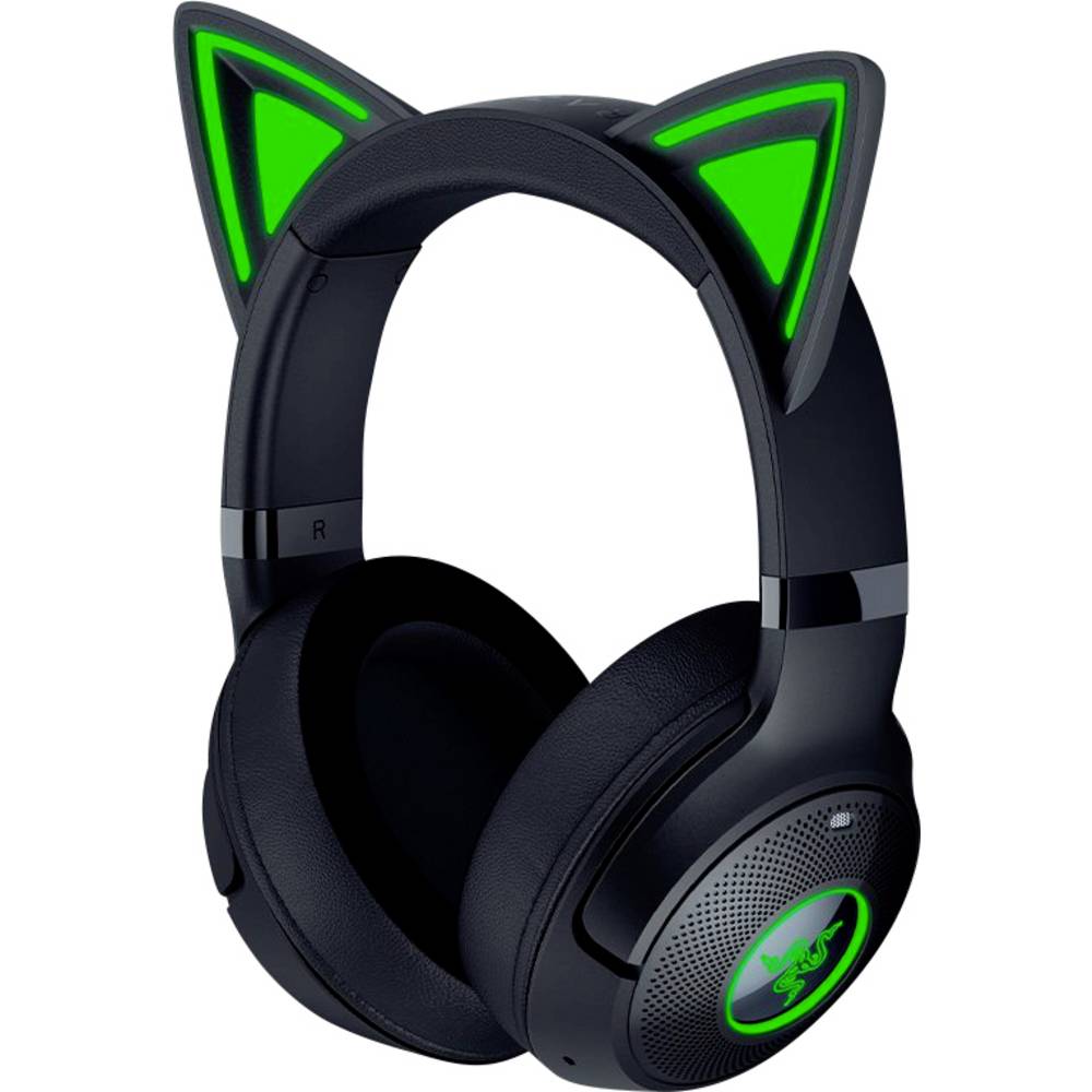 RAZER Kraken Kitty V2 Over Ear headset Gamen Draadloos, Bluetooth Stereo Zwart