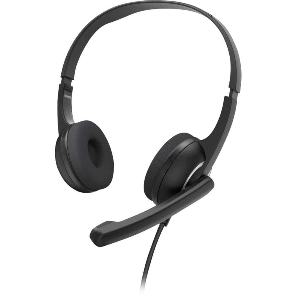 Hama PC-Office-Headset HS-USB250 V2, Stereo, Schwarz On Ear headset Zwart