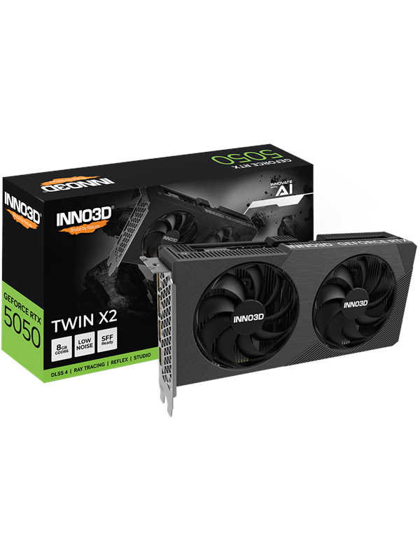 Inno3d GeForce RTX 5050 Twin X2 - 8GB GDDR6 RAM - Grafische kaarten