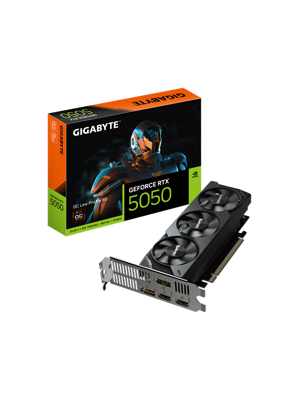 Gigabyte GeForce RTX 5050 Low Profile OC - 8GB GDDR6 RAM - Grafische kaarten