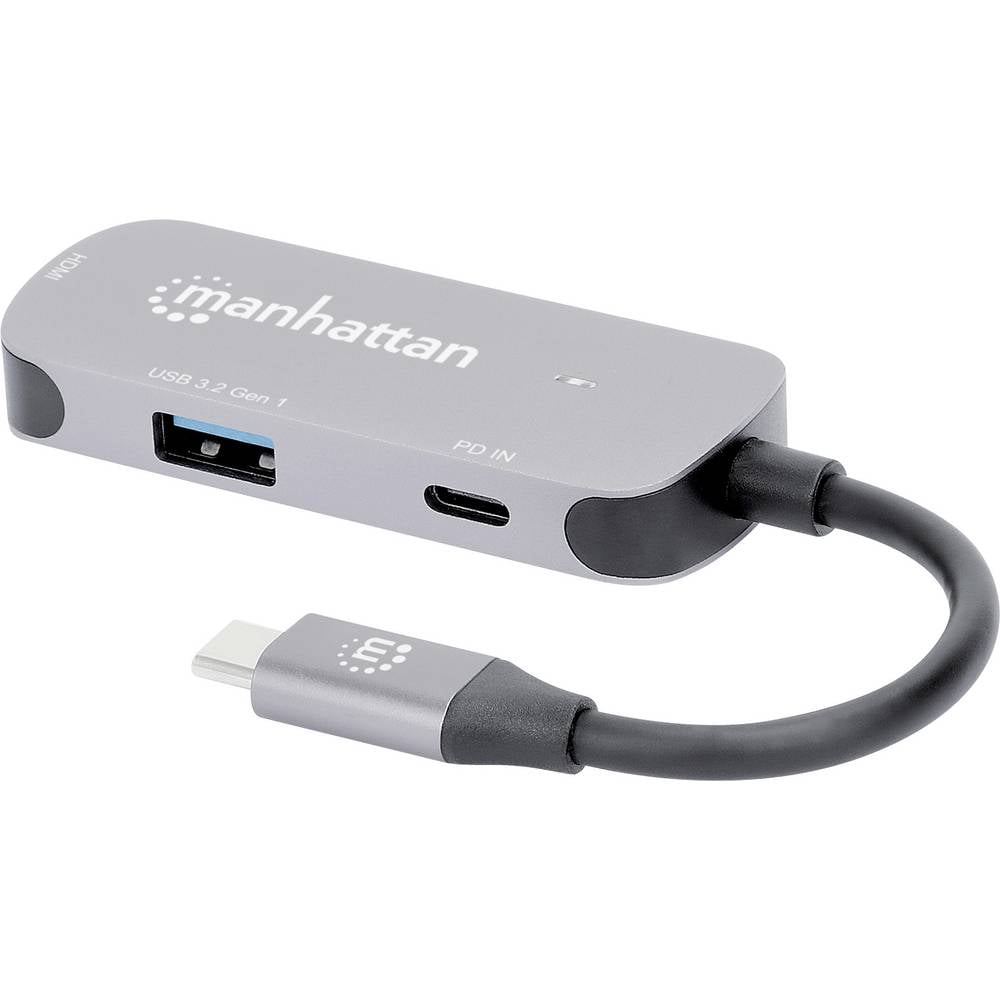Manhattan 190299 Laptopdockingstation Incl. laadfunctie, USB-C Power Delivery