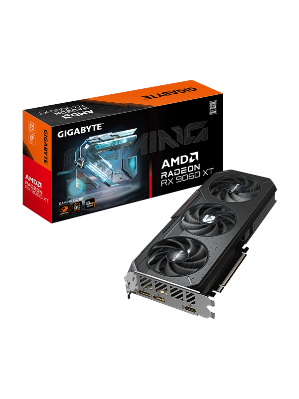 Gigabyte Radeon RX 9060 XT GAMING OC - 8GB GDDR6 RAM - Grafische kaarten