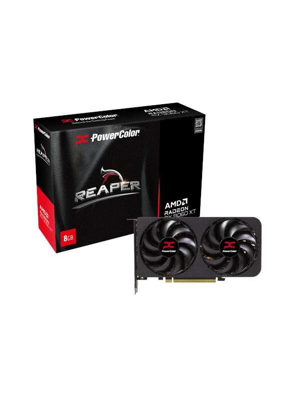 Powercolor Radeon RX 9060 XT Reaper - 8GB GDDR6 RAM - Grafische kaarten