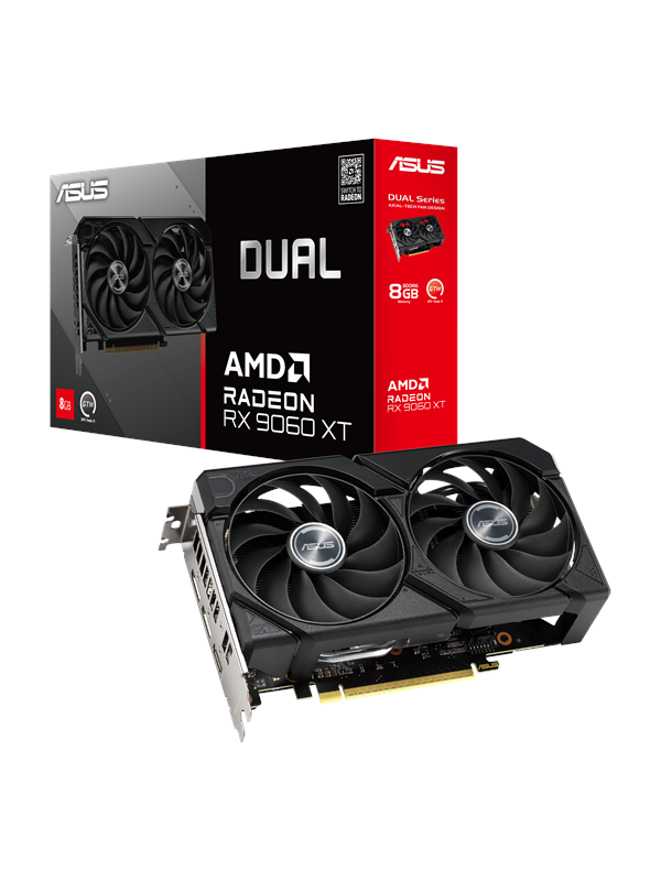 Asus Radeon RX 9060 XT DUAL - 8GB GDDR6 RAM - Grafische kaarten