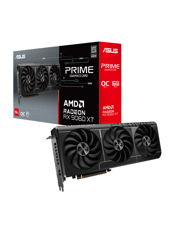 Asus Radeon RX 9060 XT Prime OC - 16GB GDDR6 RAM - Grafische kaarten