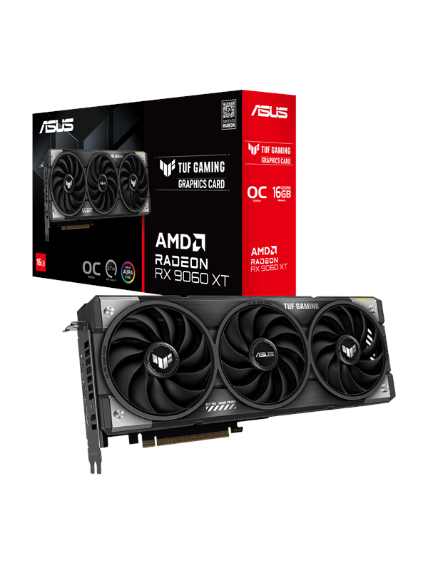 Asus Radeon RX 9060 XT TUF OC - 16GB GDDR6 RAM - Grafische kaarten