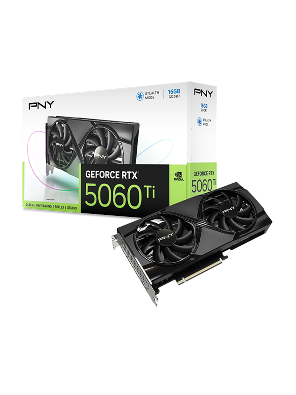 Pny GeForce RTX 5060 Ti Dual Fan - 16GB GDDR7 RAM - Grafische kaarten