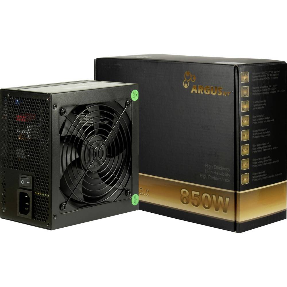 Inter-Tech BPS-850 PC-netvoeding 850 W ATX 80 Plus Bronze