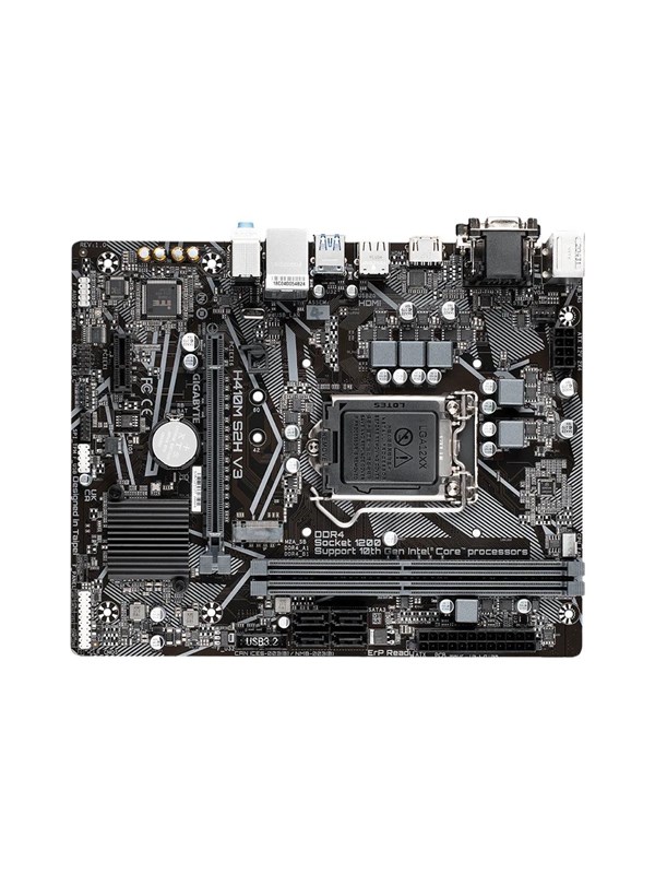 Gigabyte H410M S2H V3 - 1.0 - motherboard - micro ATX - LGA1200 Socket - H510 Moederbord - Intel H510 - Intel LGA1200 socket - DDR4 RAM - Micro-ATX