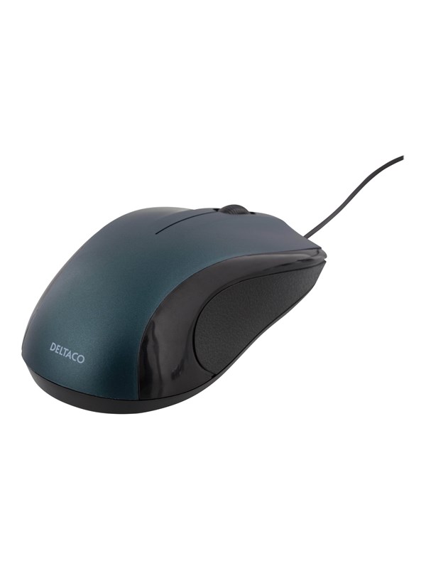 Deltaco Bekabeld Optical Muis USB 2.0 - Muis - Optisch - Blauw