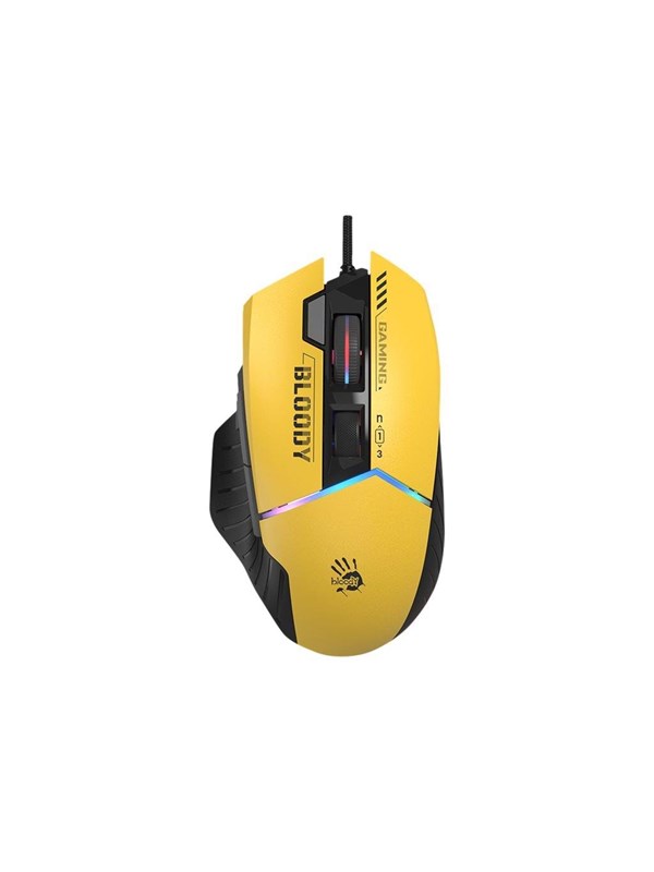 A4Tech Bloody W95 Max Sports - Muis - Optisch - 8 knoppen - Geel