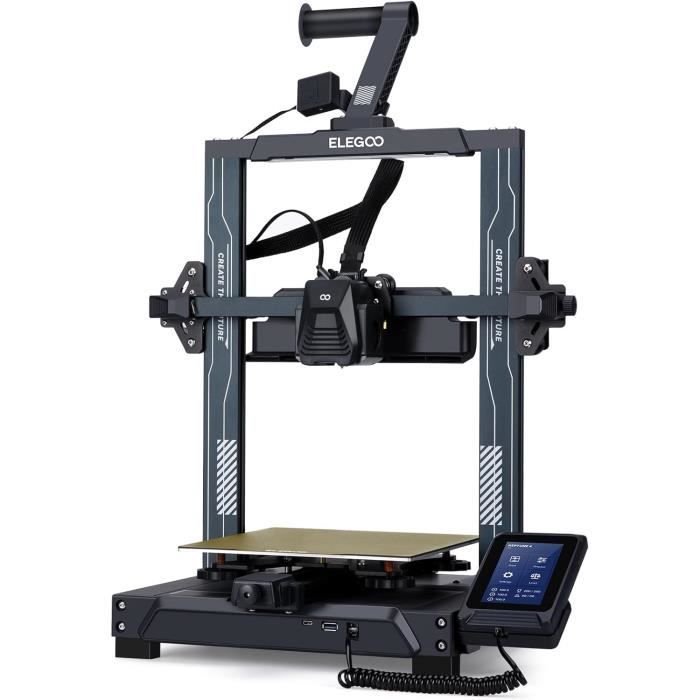 ARBORESCENCE Imprimante 3D ELEGOO Neptune 4 FDM Rapide avec Firmware Klipper,Nivellement Automatique et Extrudeuse Double-Gear Direct,Assembla