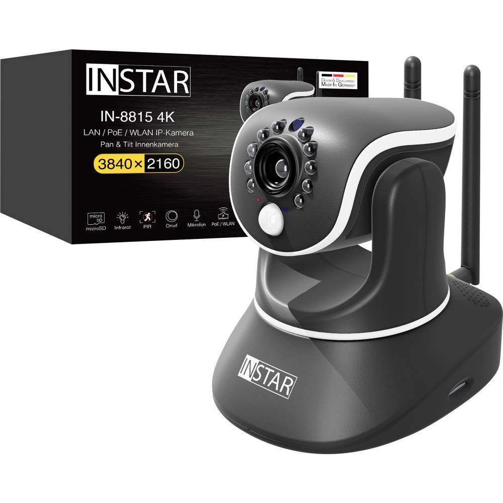INSTAR IN-8815 4K POE/WLAN schwarz 18005 IP Bewakingscamera