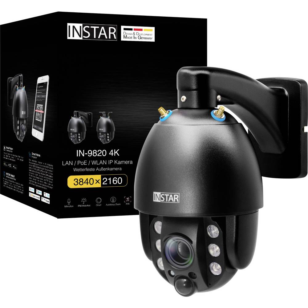 INSTAR IN-9820 4K schwarz 18003 IP Bewakingscamera